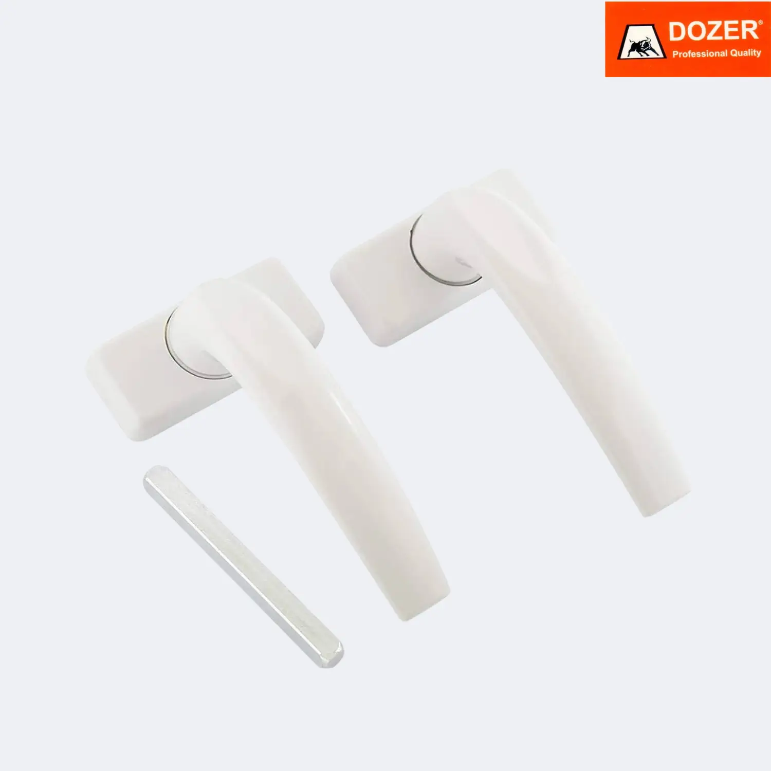 Door Handle Aluminum White Full Set - Kazim Mart